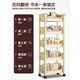 Quanpinwu movable bookshelf storage rack bookshelf floor-standing school bag storage rack storage rack snack rack small trolley small bookshelf