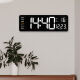 Love Makeup (Lioele) Love Makeup de 16 pulgadas Función de pantalla grande Pantalla Reloj Nordic Digital Reloj Compañería Simple Wall Clock LED Reloj Temperatura (13 pulgadas) 6629 Blue Light