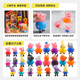 Peppa Pig's Toy Playback Le personnage de la famille Four Four Set Peppa's Full Dolls Family Six Girls Playground + Piggy 4 Boat with Rowing Boat