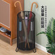 Wang Xingheyue household umbrella storage bucket storage rack entry door commercial hotel entrance large capacity umbrella stand umbrella drain rack bold and reinforced medium black