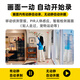 Guangchun Charging Camera surveillant le moteur Plug-in Small Wireless WiFi Phone WiFi Remote Indoor and Outdoor High Definition Car Door Monitor Circle [WiFi] Version phare + Plug-In + détection de piétons AI