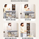 Rabbit Xiaodi Diaper Table Baby Care Table Foldable Multifunctional Baby Changing Table Newborn Bath Massage Gray Plus Mobile Lift Type + Storage Rack + Clothes Drying Rod + Storage Basket