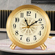Hanshi (Hense) desk clock living room modern light luxury brass clock creative high-end desktop decoration clock HD1028 full digital dial