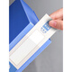 Box Jinyili Box A4 Box A4 Scover Caja de datos de plástico engrosado Bolsa de almacenamiento Caja de almacenamiento de almacenamiento de contabilidad Documento Caja de clasificación 1086/1087/1098/1089 1098 Box de archivo 75 mm Azule
