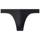 Long Night Men's Sexy Ice Silk Thong Low Waist Seamless Boys' Underwear Sexy Personalized T-Pants Three-dimensional U-convex Breathable Underwear Black XXL 140-160Jin Jin equals 0.5 kg