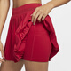 Nike (Nike) Séchure rapide Femmes Zheng Qinwen Sême jupe plissée automne-tissu jupe de tennis plissé tissé épissant FZ6513 687 Fitness Red / Fitness Red XL
