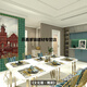 
XMSJ Kitchen Restaurant Hotpot Shop Green Yellow Orange Red Square Mosaic Tiles Nine Grid Colorful Ceramic Grid Wall Tiles Orange 97 9717M 3030