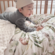 Blue Class A knitted cotton quilt cover single cotton children's spring and summer bean quilt single piece baby autumn kindergarten baby quilt cover Class A 200g knitted cotton Jungle Adventure-BL single quilt cover 120*150cm