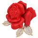 VISIT red rose brooch for women, light luxury, exquisite suit with gift gfn red flower gtrd