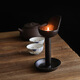 
Retro nostalgic cast iron candlestick lamp holder Chinese Zen ornament iron art home decoration vintage ghee candlestick stand vintage candlestick 69951