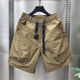Lingkaqi Summer Men's Pocket Zipper Working Shorts Men's 2024 All-match Loose Quick Dry Sports and Leisure Five-Pin Beach Pants Black 23 Surface Zipper - Nylon Fabric 2XL Recommended 140-160Jin [Jin equals 0.5 kg]