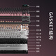 黑爵（AJAZZ）AK870PLUS三模热插拔机械键盘 Gasket结构五层填充全键热插拔RGB下灯位电竞游戏高颜值TTC烈焰红V2 渐变侧刻粉-飞鱼轴-4000mAh三模无屏