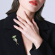 Qlady orchid brooch, high-end feminine corsage, anti-exposure pin, scarf buckle, niche suit accessories, birthday gift