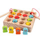Early Education AIDS HOLDEN Jungen, Mädchen, Säuglinge, Kinder und Kinderstärke Spielzeug Massivholz 3D Stereo Magnetic Digital Fishing Game