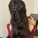 Jiuvia flower hairpin back of head hair plug decoration female Korean style clip going out large duckbill hairpin female JYFJ99 flower coffee color