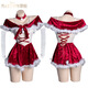 
Manyan 2024 new Christmas Snow Rabbit Party Princess Sexy and Interesting Lingerie Uniform Set Collection 8596 9221 [Headband + Neck Ring + Christmas Skirt + T-Pants + Arm Ring *2]+ All size
