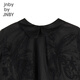 jnby by JNBY Jiangnan cloth children's clothing autumn dress mesh long sleeve cute matte beads girls children 1N7G12190 001 black 100 cm