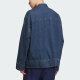 Adidas Clover Jacke Herren- und Frauen Frühling Jahr der Schlange Neujahr Neues chinesisches Stil Buckle Denim Sport Lose Jacket Jacket JZ9928/Denim Blue M.