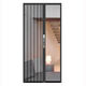 Vinoa King Kong mesh folding screen door, anti-mosquito, anti-cat, dog and rat, anti-theft, invisible retractable push-pull aluminum alloy screen door with lock, upgraded stainless steel high-permeability mesh + lock + gray
