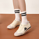 Chaussures en toile Kappa Chaussures pour hommes Chaussures Summer Chaussures Mesh Mesh Breaks Casual Sneakers Lightweight Soft Sole Training Chaussures Men's Winter Whiter / Black [Canvas] 42