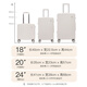 Känguru-Koffer kleiner Boarding Case am nächsten Tag Trolley-Fall Kinder-Reise-Code-Box männliche und weibliche Studenten mit großer Kapazität Gepäckbox Beige-dicke Box Luxus-Futter 24-Zoll-Goldgrößenrückkehr zur Schule zur Schule Check-in-Box