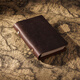 
AIGUONIU Retro leather notebook handmade top layer cowhide binder notepad business office manual Crazy horse leather gift customization [A6] Coffee/coffee standard 100 inner pages
