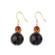 Potala Palace blood agate earrings, high-end new Chinese style simple amber earrings for women, a birthday gift for girlfriend, blood agate earrings
