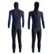 Gu Jian Mu Winter Swimming Warm Swimsuit Men's Wet Suit Hooded Thickened 3 Coldproof Wet Surf Suit Snorkeling One-piece Wet Suit 3mm Black Blue Hemmed XL