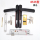 XMSJ custom 92259230 aluminum alloy door lock 9235 broken bridge aluminum inner and outer sleeve door lock balcony door handle double 9230 gold