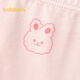 Balabala girls underwear cotton boxer autumn new children's boxer shorts skin-friendly and cute without clipping PP three-pack yellow-green tone 00334- 3 pairs 90cm