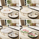 Lilang dining table mat round small round table round coffee table mat no-wash oil-proof and waterproof tablecloth anti-scalding anti-slip mat dining table mat three meals four seasons bear diameter 150cm