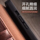 万奉 【钱包设计】苹果14ProMax手机壳高端真皮手工缝纫iPhone14pro真皮翻盖式卡包皮套 【经典黑色】钱包设计丨头层牛皮 iPhone14 ProMax