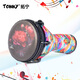 Tuoning Standard 12-Zoll-afrikanische Drum-Drum Adult Professional Performance Anfänger Leichtes Yunnan Lijiang Hand Drum Percussion Instrument 12-Zoll schwarz Peony + Verdickte Schlagzeugbeutel