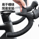 XUNTING road handlebar with bicycle handlebar wrapping belt, non-slip, breathable, friction-resistant and corrosion-resistant strap, equipment accessories, universal patterned carbon fiber - black