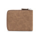 Mashalanti Wallet Herren Kurzer Reißverschluss Karten Brieftasche Großkapazität Flip Coin Wallet Bag Vatertag Geburtstagsgeschenk