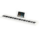 Terence Electric Piano 88 Key Plegable Electronic Piano Children Examen para principiantes Piano V50 Piano portátil Fashionable White Oficial Oficial