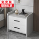 Gupujia solid wood bedside table bedroom small apartment simple modern bedside cabinet small storage cabinet storage locker light gray