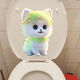 
Cute internet celebrity dog ​​super cute puppy stickers personalized decoration refrigerator toilet stickers car stickers children's room wall stickers YJ1424 20 cm