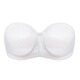 Sugar Grain Large Size Strapless Underwear for Women with Large Breasts, Ultra-Thin Tube Top, Non-Slip Gathering, Anti-sagging Invisible Bra, Milk Coffee Color, Non-Slip - (Contains Silicone Strips) L (80E)