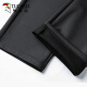 Pájaro carpintero No planchar pantalones para hombres primavera y otoño e invierno nuevos negocios de traje casual heterosexual pantalones hombres sueltos y estiramientos largos pantalones 686a negro [tira individual regular] 36 (150-165Jin [Jin equivale a 0.5 kg])