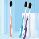 Frog charcoal silk thin soft hair adult toothbrush family set charcoal silk 2 pieces (random color)