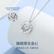 LAOLATU 999 platinum necklace for women PT950 platinum feather to accompany you 2025 new Chinese Valentine's Day gift for girlfriend and wife 999 platinum necklace + Pt950 platinum pendant