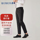 ROMON business casual straight trousers men's anti-wrinkle-free stretch formal men's trousers XK826 black 31