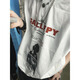 POUM美式高街坎肩背心男夏季字母印花重磅无袖t恤宽松纯棉hiphop上衣 YSXS-B1105白色 L