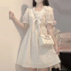 Jinpeng Adolescente Girl Girl Big Children Vestido de 13 a 15 años estudiante de secundaria grande de la escuela secundaria de 12 años Summer Summer NUEVO ALIMO 1315 Junior High School Apricot Color s Recomendado 75-90 Jin [Jin iguala 0.5 kg]