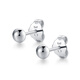 3DG Jewelery platinum pt950 simple round bead earrings as a gift for your girlfriend. Priced by the gram: 1.09 grams (93 yuan including labor costs)