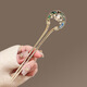 National style classical U-shaped hairpin for women, blue and white porcelain, new Chinese style temperament hairpin, high-end hairpin, hairpin, hairpin, blue and white porcelain pearl-U-shaped hairpin gold