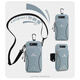 He Yangyu mobile phone arm bag running bag arm bag equipment men's and women's sports special arm bag wrist arm bag wrist bag with arm bag gray