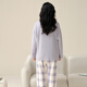 Langsha pajamas women's pure cotton 7A antibacterial and mite removal spring and autumn with chest pad long-sleeved trousers suit ladies home clothes new autumn