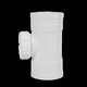 RIFENG PVC Abwasserrohr -Steigerei -Inspektionsport Vertikaler Inspektionsabflussrohr 50/75/110 Tee -Abflussrohrzubehör mit Anschluss S75*753 Zoll